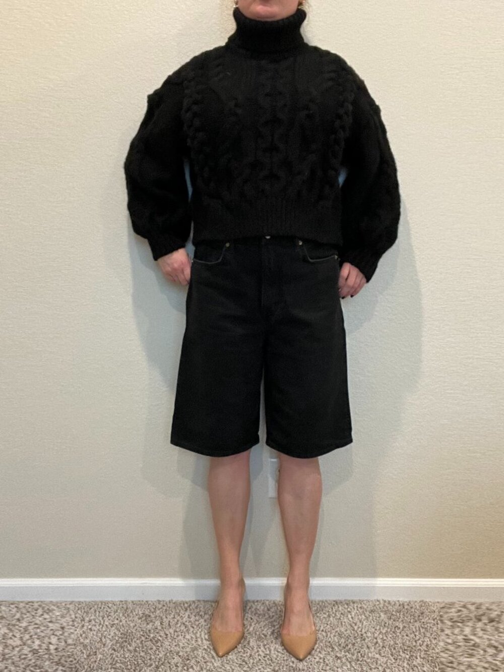 Zara Knitwear Sweater Black Size S